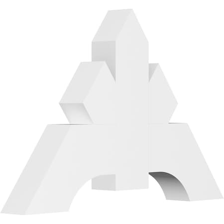 Ekena Millwork Vanguard Architectural Grade PVC Gable Bracket, 36"W x 24"H x 4"D x 6"F, 16/12 Pitch GBP036X24X0406VAN00